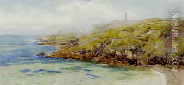 Fermain Bay, Guernsey Oil Painting - John Edward Brett