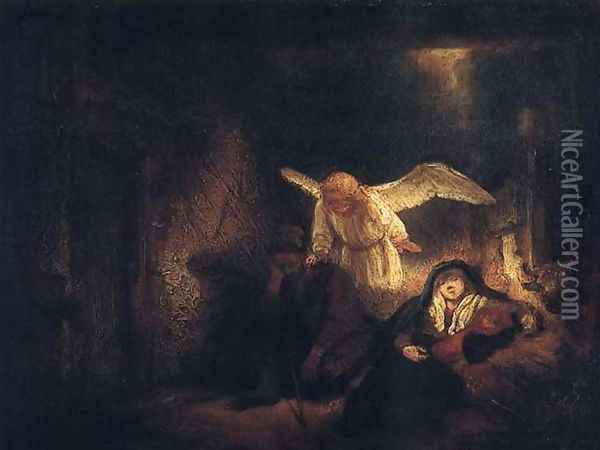 Le Songe De Joseph,berlin 1645 Oil Painting - Rembrandt Van Rijn