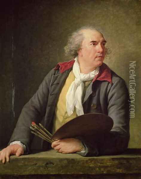 Portrait of Hubert Robert 1733-1808 1788 Oil Painting - Elisabeth Vigee-Lebrun