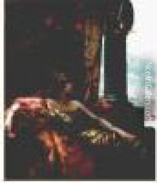 L'imperatrice Theodora Au Colisee Oil Painting - Benjamin Jean Joseph Constant