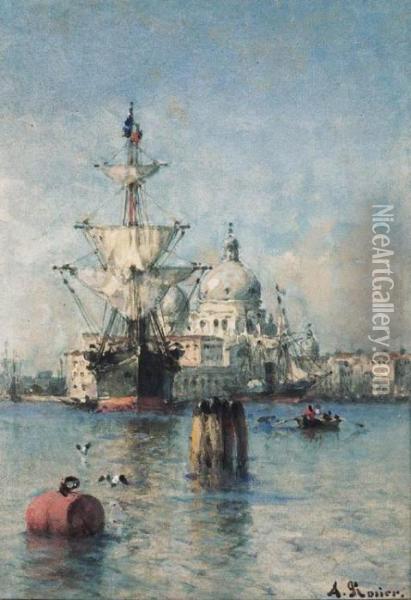 A View Of Venice Oil Painting - Amedee Rosier