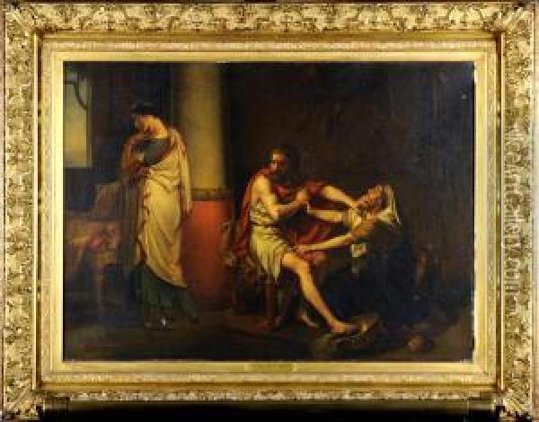 Didon Abandonnee Par Enee Oil Painting - Joseph Stallaert