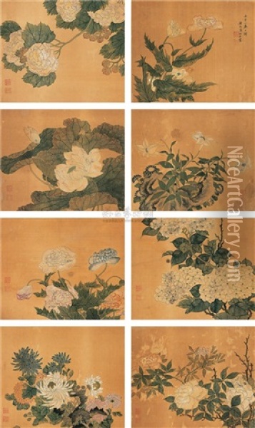 Flowers (album W/8 Works) Oil Painting -  Tang Luming