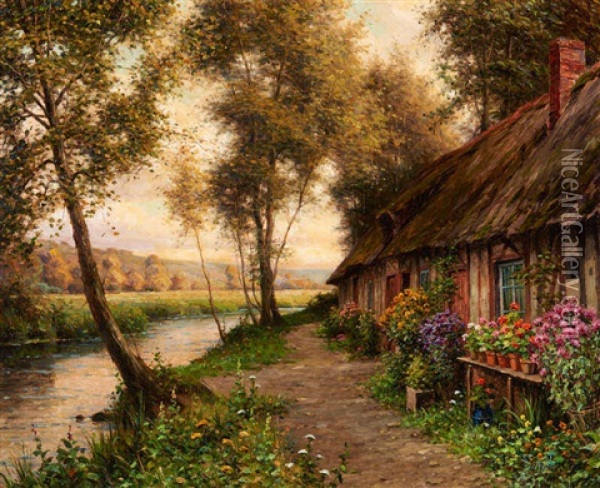 The Long Cottage, Launay Oil Painting - Louis Aston Knight