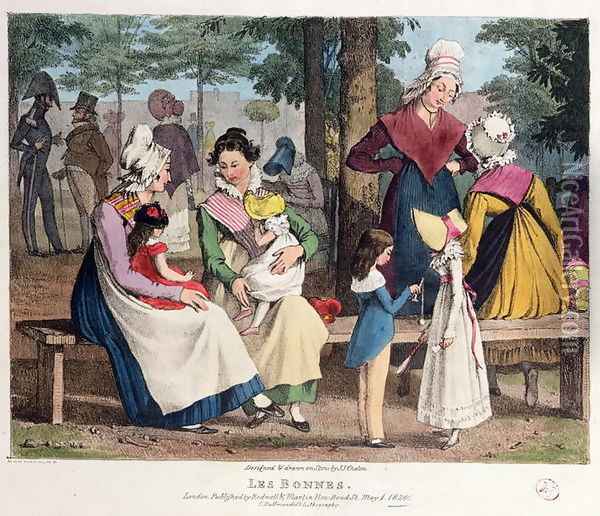 The Nannies, 1820 Oil Painting - John James Chalon