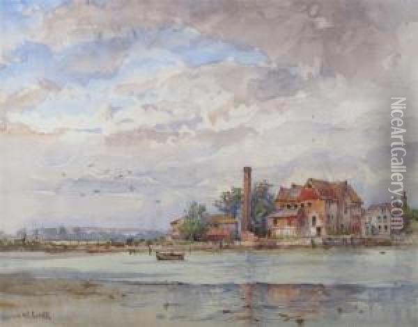 View Of Shorham Oil Painting - Conrad H.R. Carelli