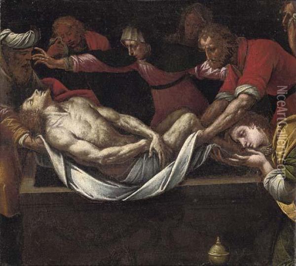 The Entombment Oil Painting - Bernardino Luini