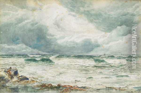 Break In The Storm Oil Painting - Alexander Ballingall
