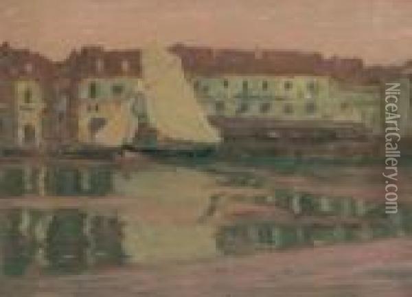 The Harbour At Dieppe Oil Painting - James Wilson Morrice