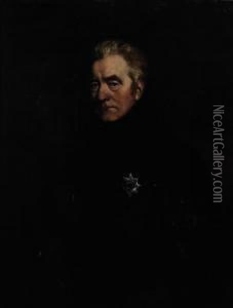 Portrait Of George John, 2nd Earl Spencer, K.g. (1758-1834) Oil Painting - Aldolphus Robert Venables
