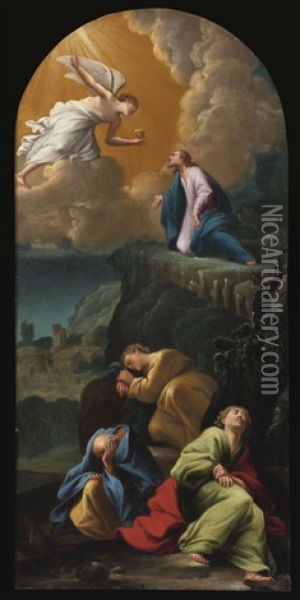 The Agony In The Garden Oil Painting - Carlo Saraceni