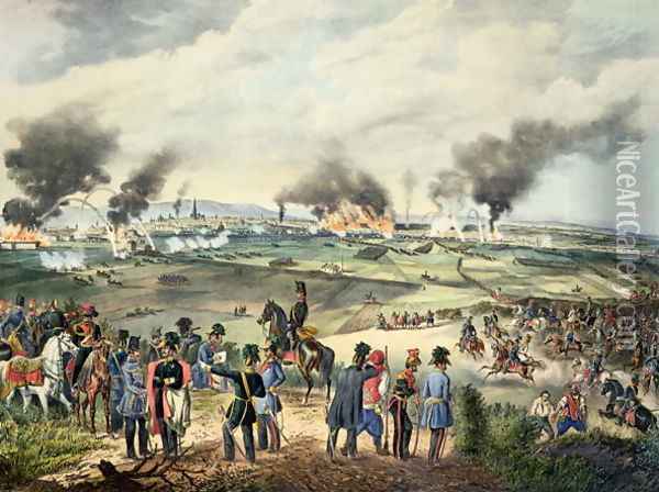 Siege of Vienna, 28th October 1848 Oil Painting - Anonymous Artist