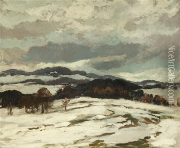 Vorfruhling Oil Painting - Gustav Macoun