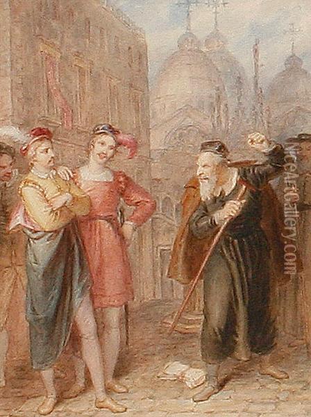 The Merchant Of Venice Oil Painting - Charles Cattermole