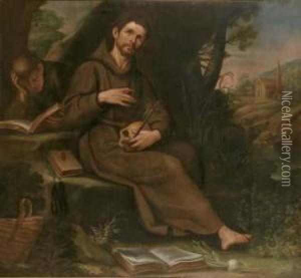 San Francesco Oil Painting - Bernardo Castello