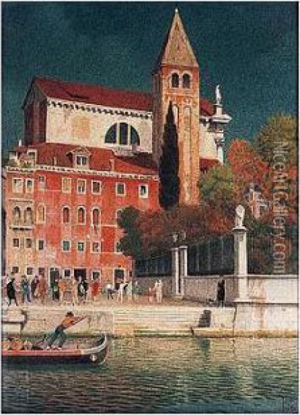 San Vitale, Venice Oil Painting - Joseph Edward Southall