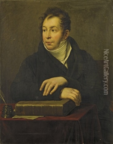 Portrait De Jacques Maximilien Benjamin Binsse, Comte De Saint-victor Oil Painting - Anne-Louis Girodet de Roucy-Trioson