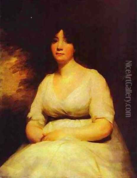 Portrait Of Mrs Kenneth Murchison Oil Painting - Sir Henry Raeburn