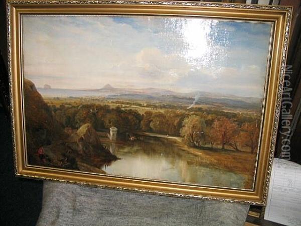 A View East Over Duddingston To North Berwick Law Oil Painting - David Maitland Mackenzie