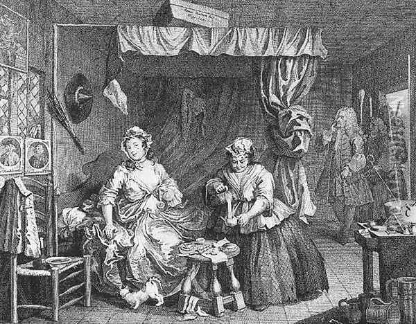 Apprehended by a Magistrate Oil Painting - William Hogarth