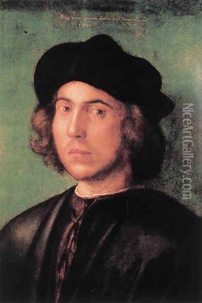 Portrait of a Young Man 2 Oil Painting - Albrecht Durer