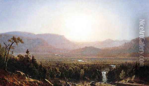 In the Catskills Oil Painting - Sanford Robinson Gifford