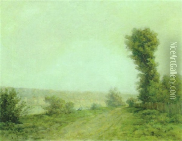 Chemin Au Bord De Riviere Oil Painting - Gustave Maincent