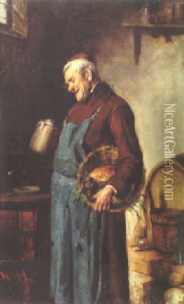 Franziskanerliebe Oil Painting - Hermann Kern
