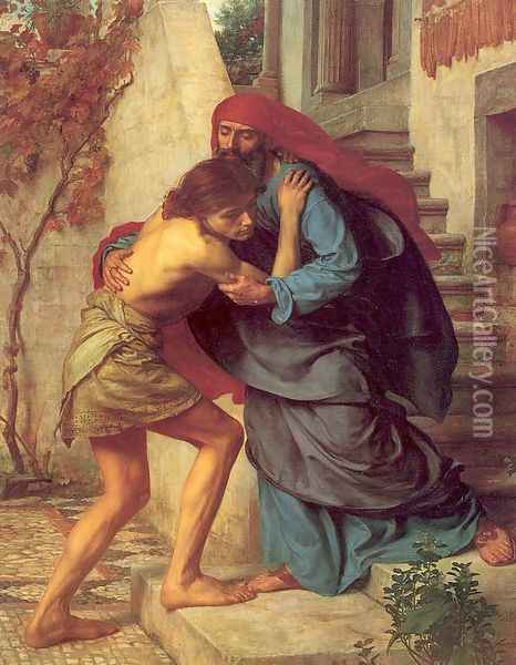 The Return of the Prodigal Son 1869 Oil Painting - Sir Edward John Poynter