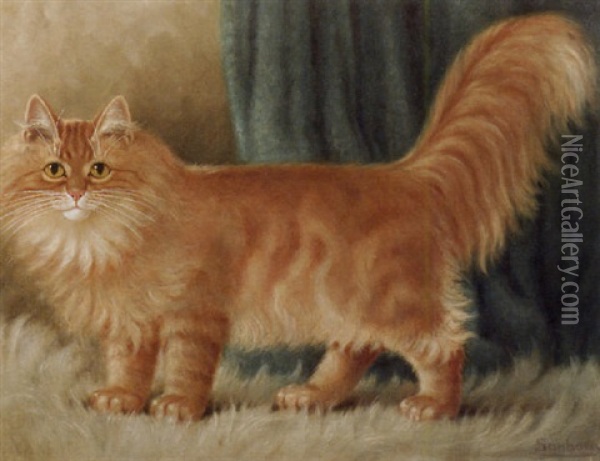Amber Oil Painting - Percy A. Sanborn