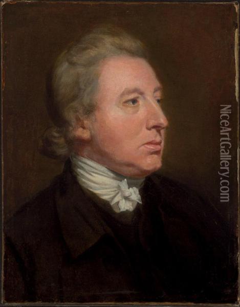 Portrait Of A Gentleman Oil Painting - Thomas Beach