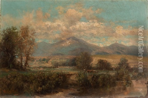 W.h.m. Cox (c. 1909 Colorado) Oil Painting - W.H.M. Cox