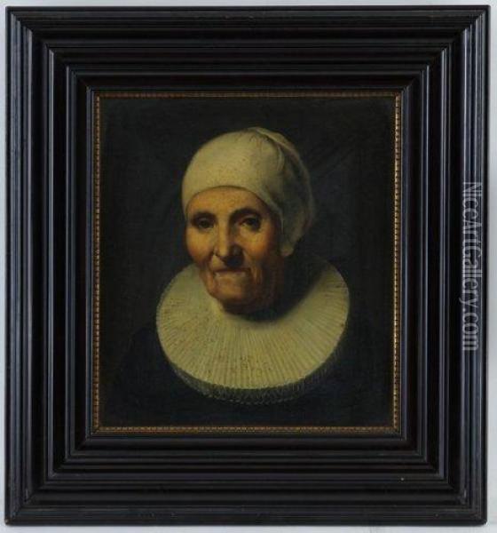 Portrait De Vieille Femme Oil Painting - Rembrandt Van Rijn