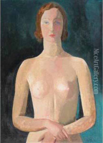 Standing Nude: Anna Maria Oil Painting - Karoly Patko