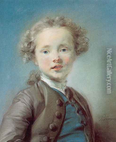 Antoine Le Moyne 1747 Oil Painting - Jean-Baptiste Perronneau