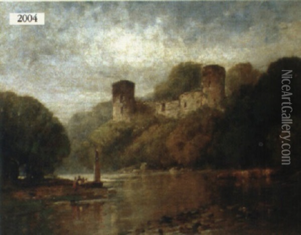Bothwell Castle On The Clyde Oil Painting - Andrew Melrose