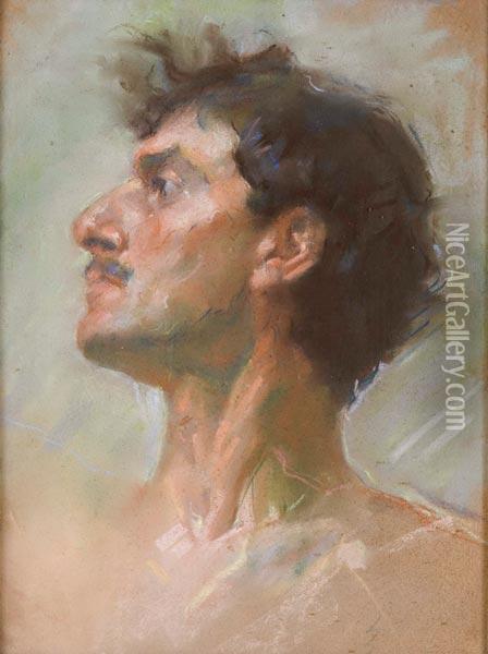 Profilo Di Uomo Oil Painting - Hector Nava