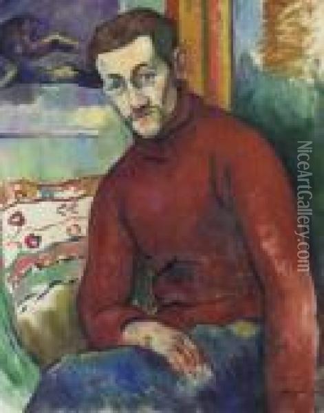 Portrait De Jean Puy Oil Painting - Henri Charles Manguin