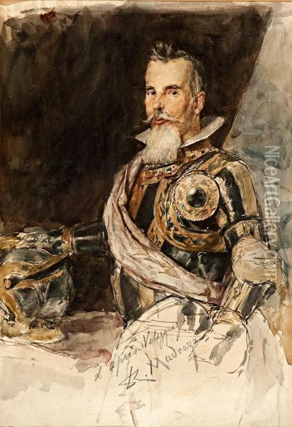 Retrato De Don Juan Franciscopimentel, Conde De Benavente Oil Painting - Raimundo de Madrazo y Garreta