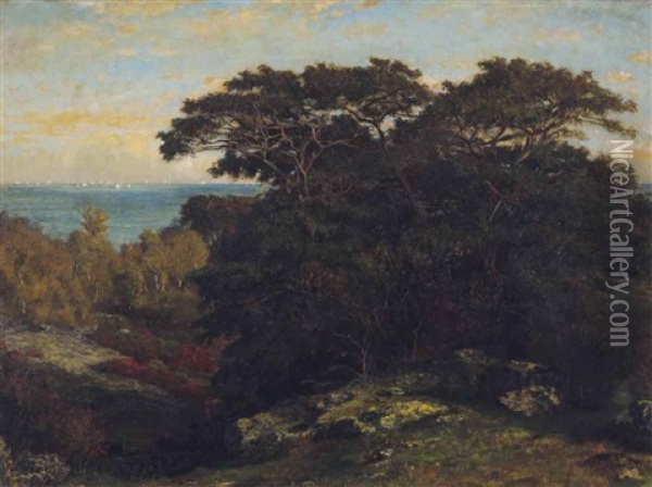 View Of A Bay Oil Painting - William Gay Yorke