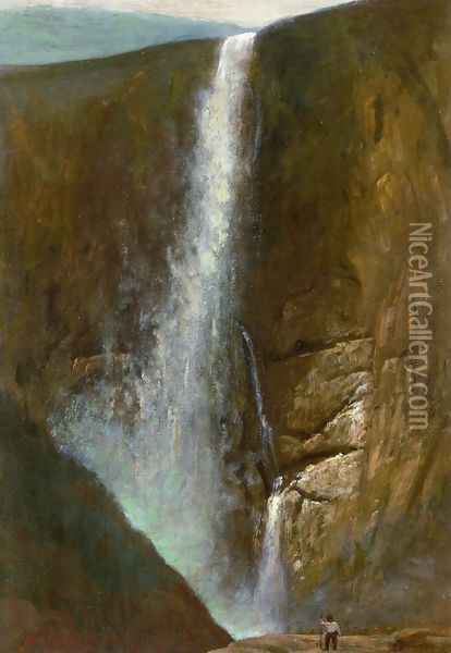 The Falls Oil Painting - Albert Bierstadt