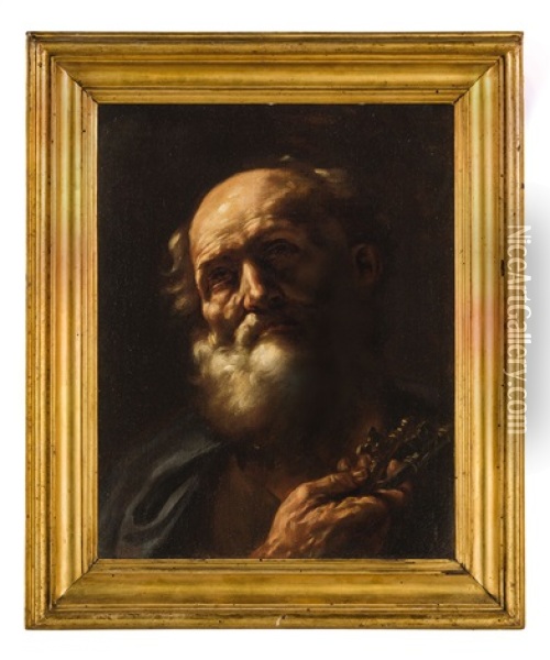 San Pietro Oil Painting - Giovanni Battista Beinaschi