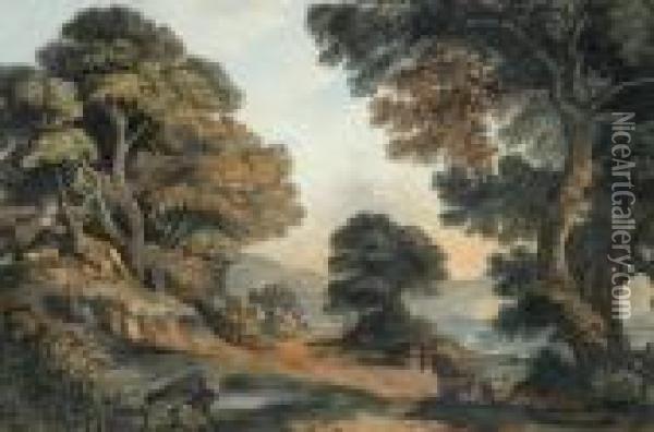 Classical Landscape Oil Painting - John Glover