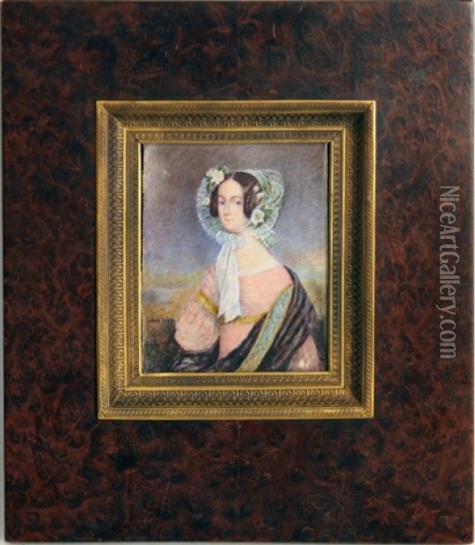 Portrait De Jeune Femme Oil Painting - Jean Urbain Guerin