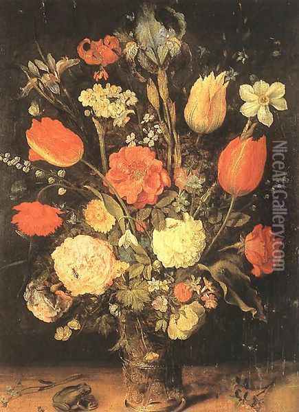 Flowers Oil Painting - Jan The Elder Brueghel
