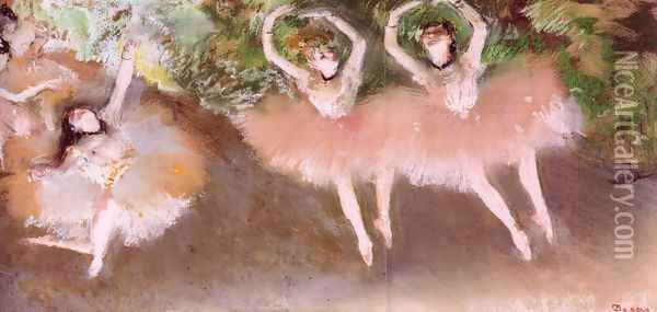 Ballet Scene Oil Painting - Edgar Degas