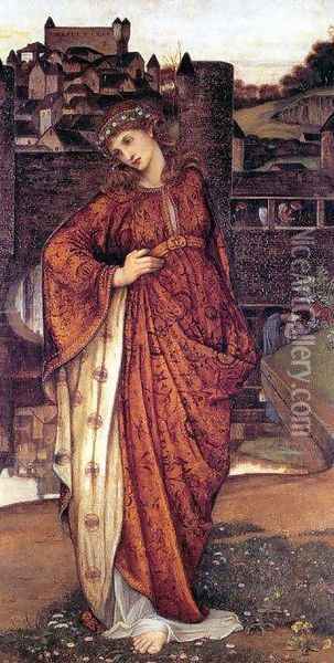 Our Lady of the Watergate Oil Painting - John Roddam Spencer Stanhope