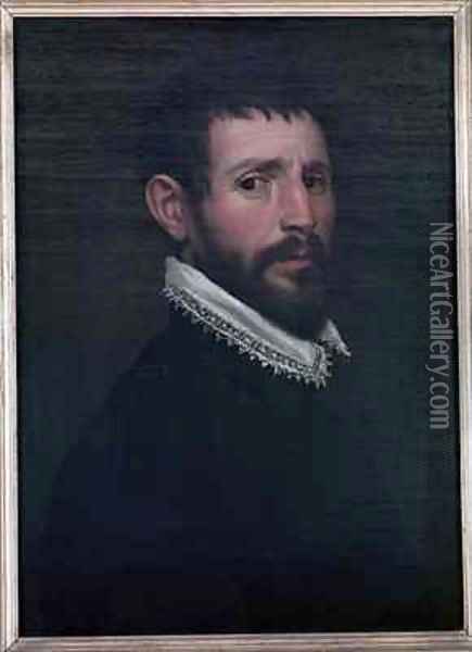 Self Portrait Oil Painting - (Jacopo Chimenti) Empoli