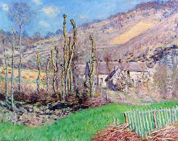 Winter Landscape At The Val De Falaise Oil Painting - Claude Oscar Monet