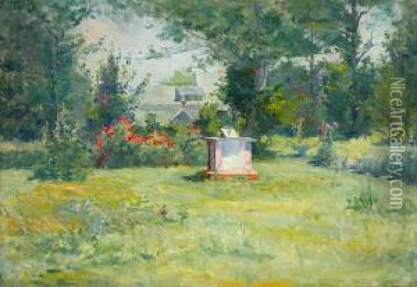 The Sun Dial Oil Painting - Alice Balch Stone